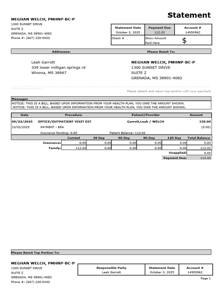Statement 10 3 2025 | PDF | Health Care | Social Programs