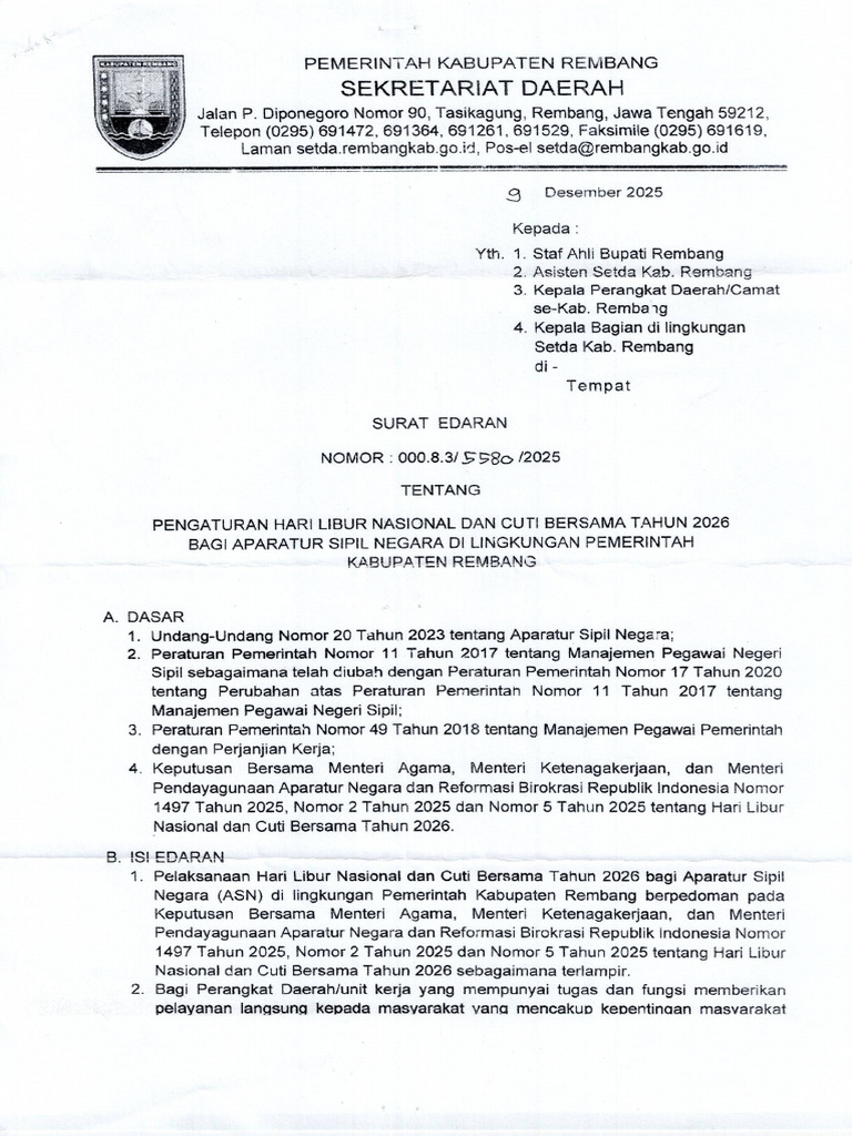 Surat Edaran | PDF