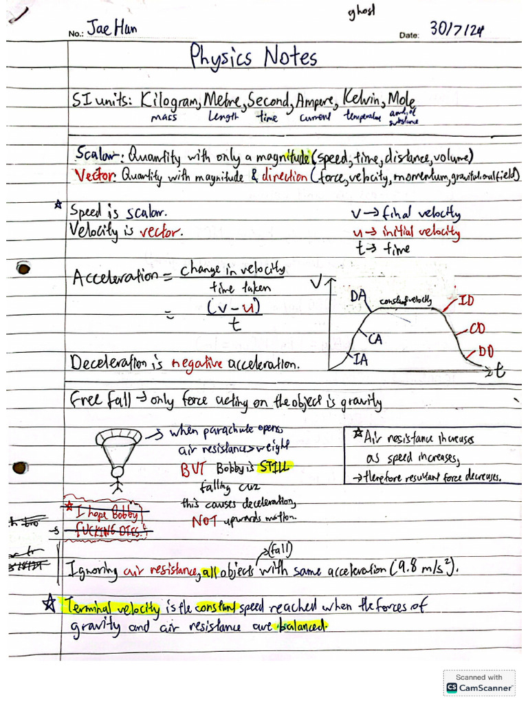 Physics IGCSE (Form 4 Topics) FULL Notes | PDF