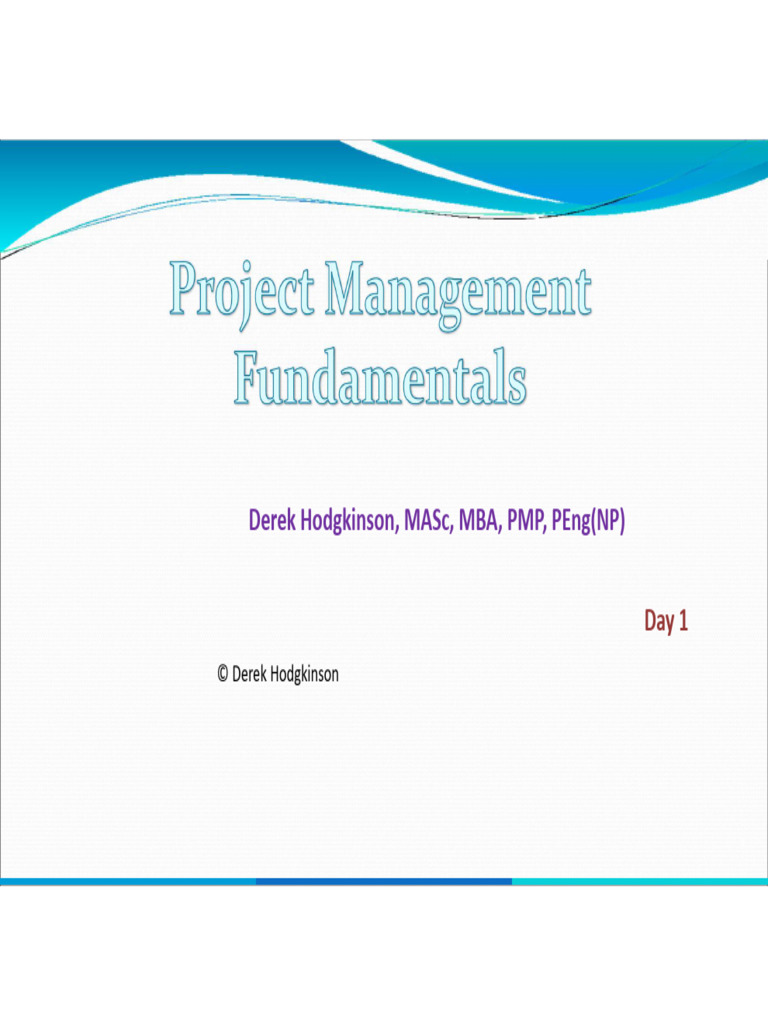 1 - Project Management Introduction (UPDATED) | PDF | Project ...