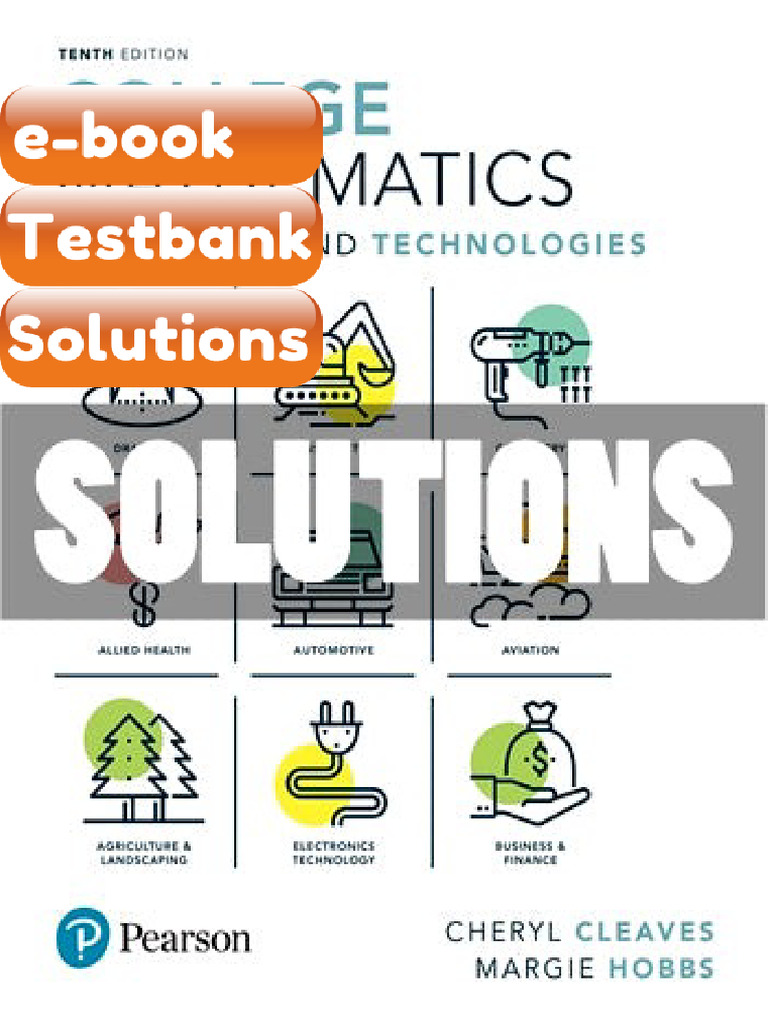 Testbank College Mathematics For Trades and Technologies 10 Ed Cleaves ...
