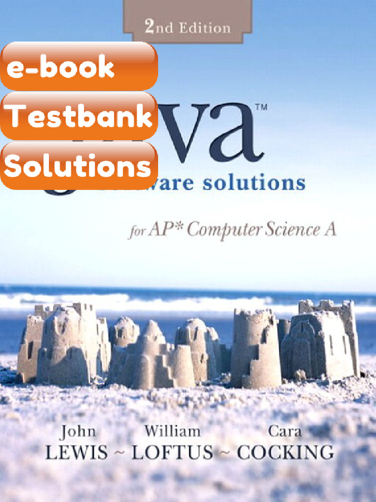 Testbank Java Software for AP Computer Science a 2E 2nd Edition John ...