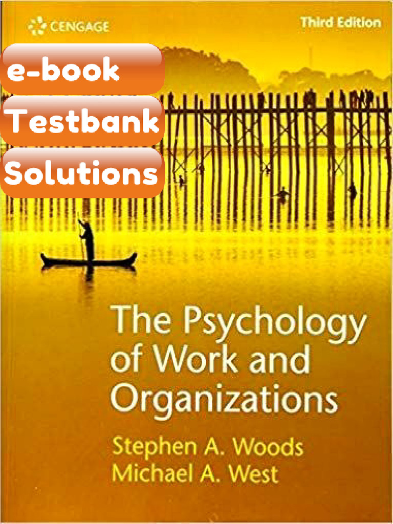 Testbank The Psychology of Work and Organizations 3rd Edition Fast ...