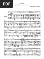 La Folia Sheet For Violin and Piano