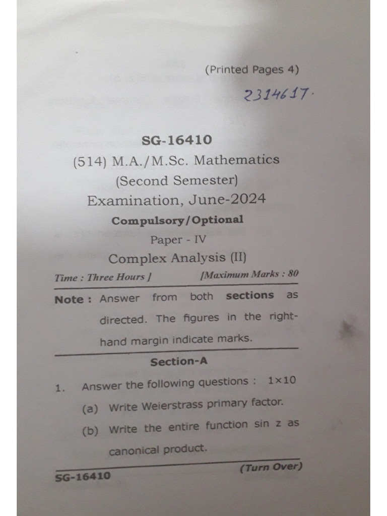Complex Analysis2 | PDF