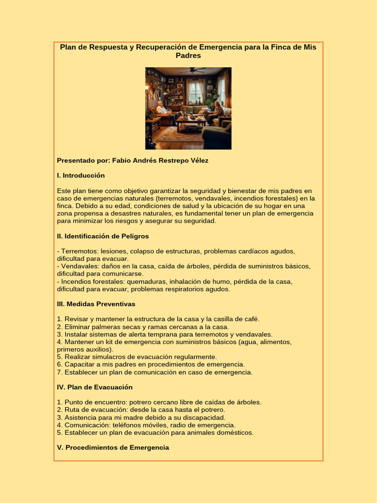Plan de Respuesta en Estado de Emergencia | PDF | Defensa Civil