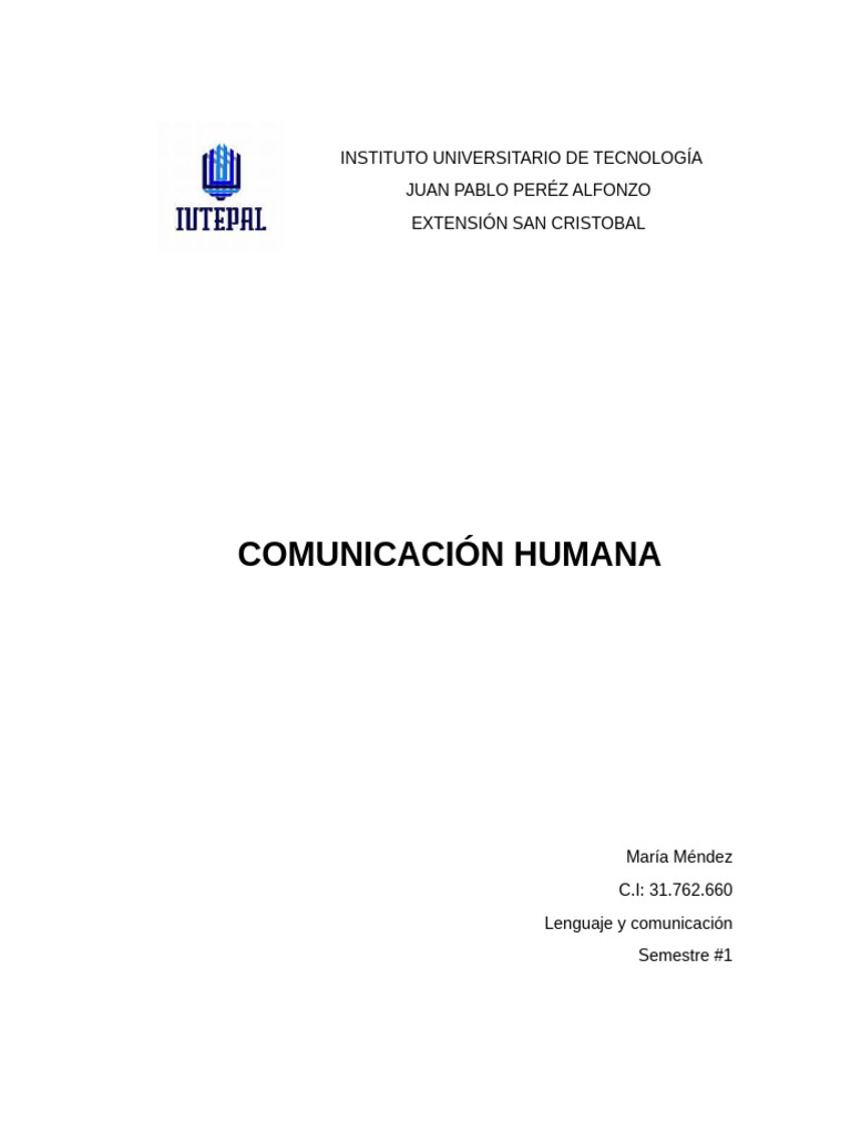 Comunicación Humana 2.2 | PDF | Comunicación | Medios de comunicación ...