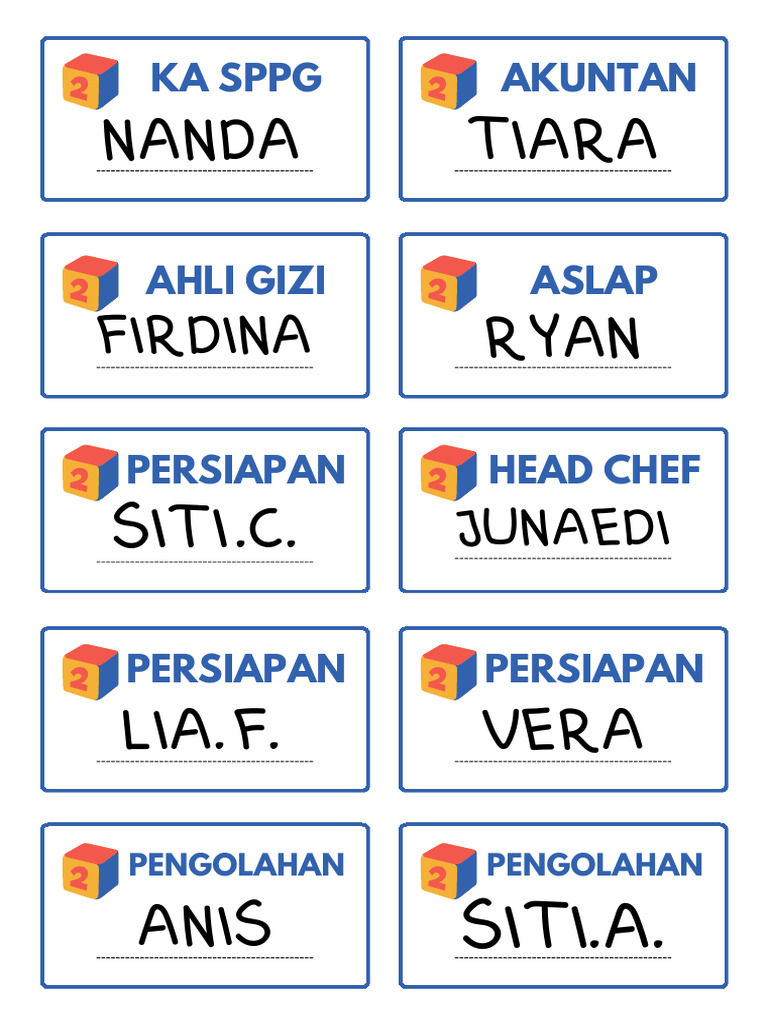 Name Tag | PDF