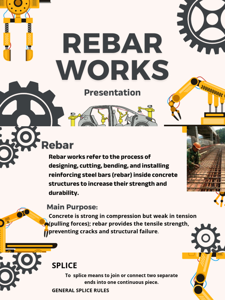 Rebar Works | PDF | Beam (Structure) | Building Engineering