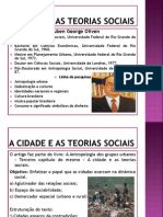 A Cidade e as Teorias Sociais