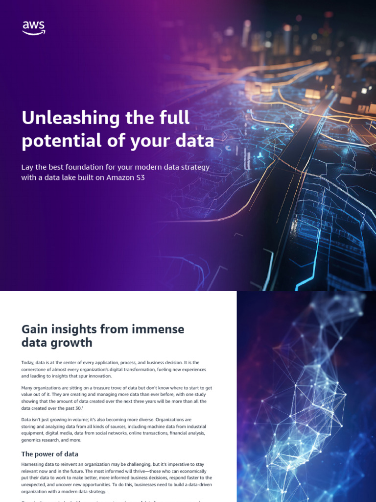 AWS - Unleashing The Full Potential of Your Data | PDF | Amazon Web ...