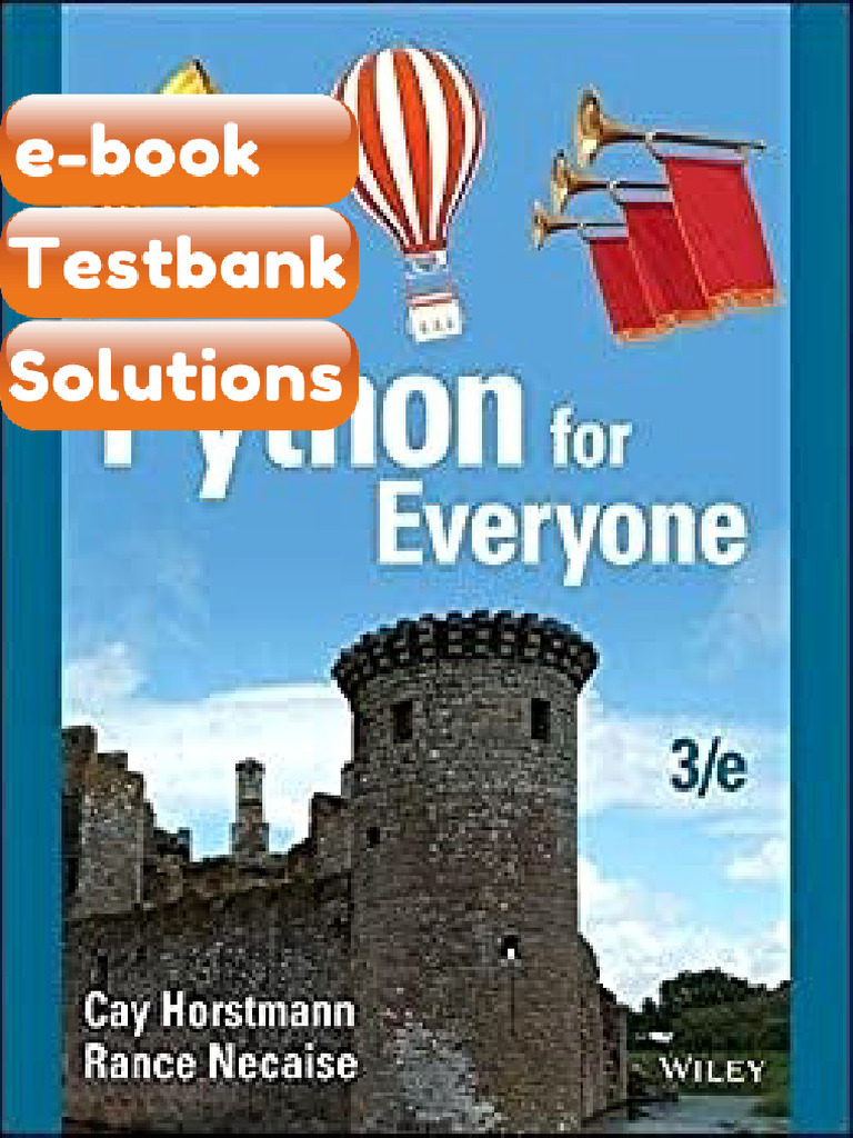 Testbank Python for Everyone 3rd Edition Download | PDF | Subscription ...