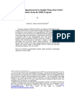 When Does Funding Research by Smaller Firms Bear Fruit?: Evidence From The SBIR Program