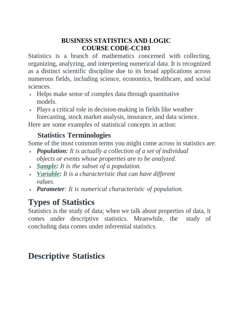 Stats Notes PDF | PDF | Statistics | Regression Analysis