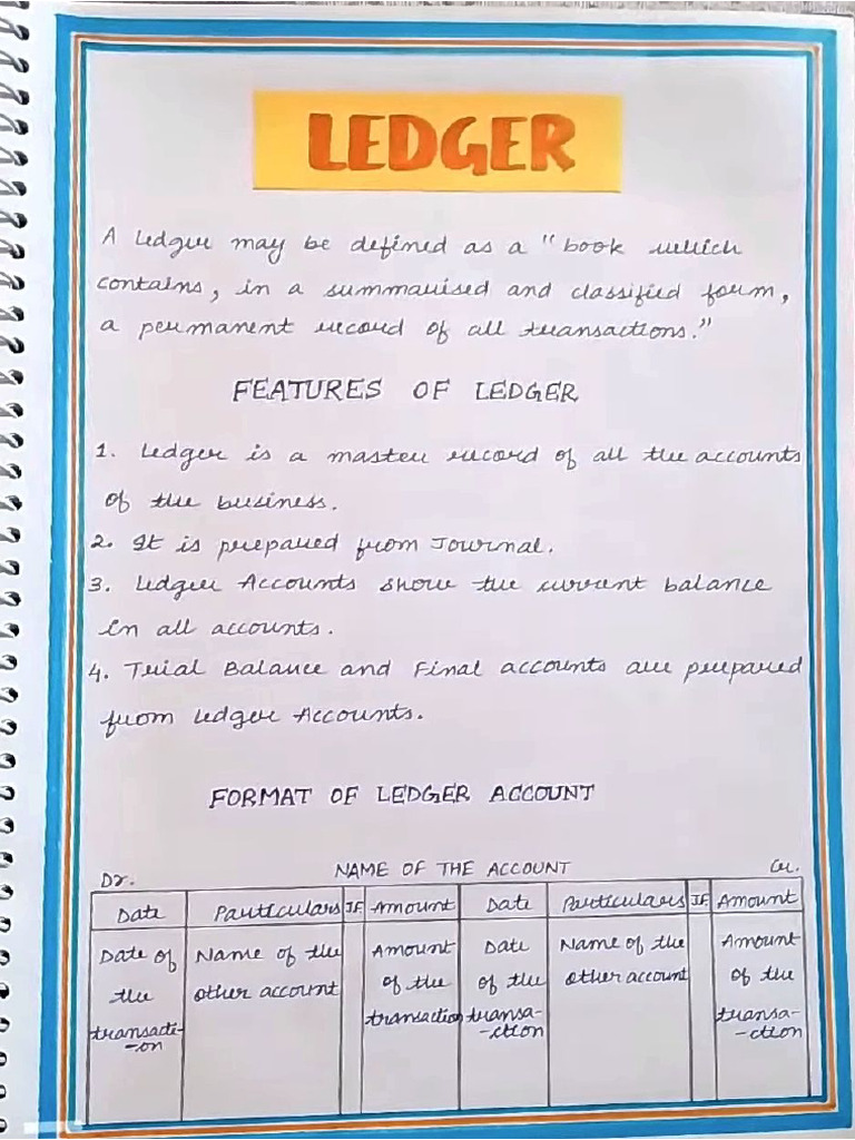 LEDGER Account | PDF