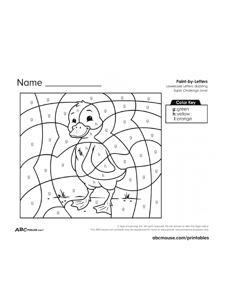 ABCmouse Color by Letter Kindergarten | PDF | Learning Methods ...