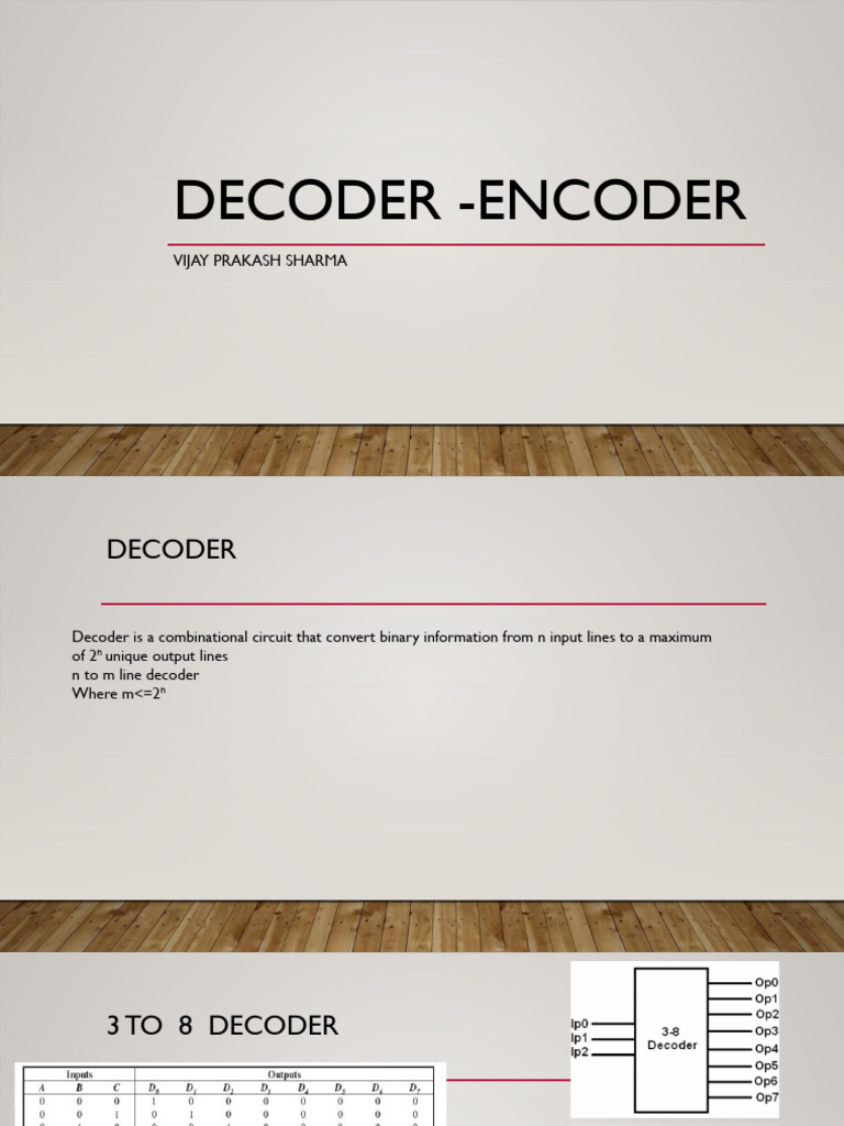 Decoder Encoder | PDF