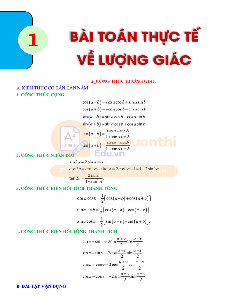 Công TH C Lư NG Giác | PDF