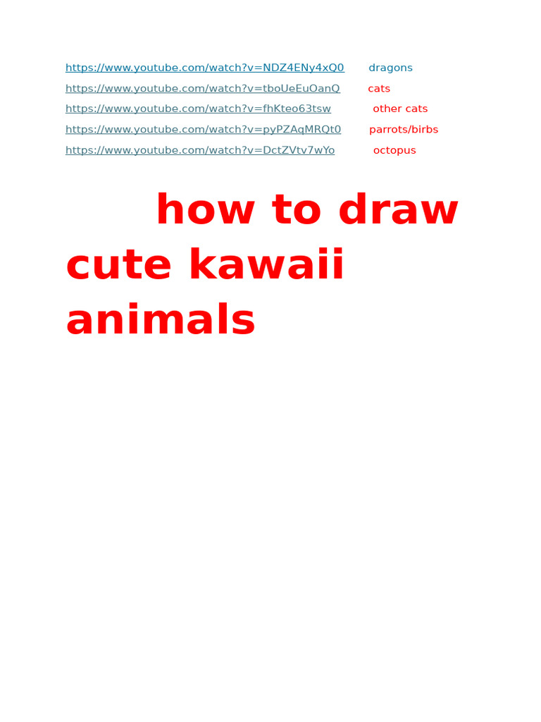How To Draw Videos | PDF