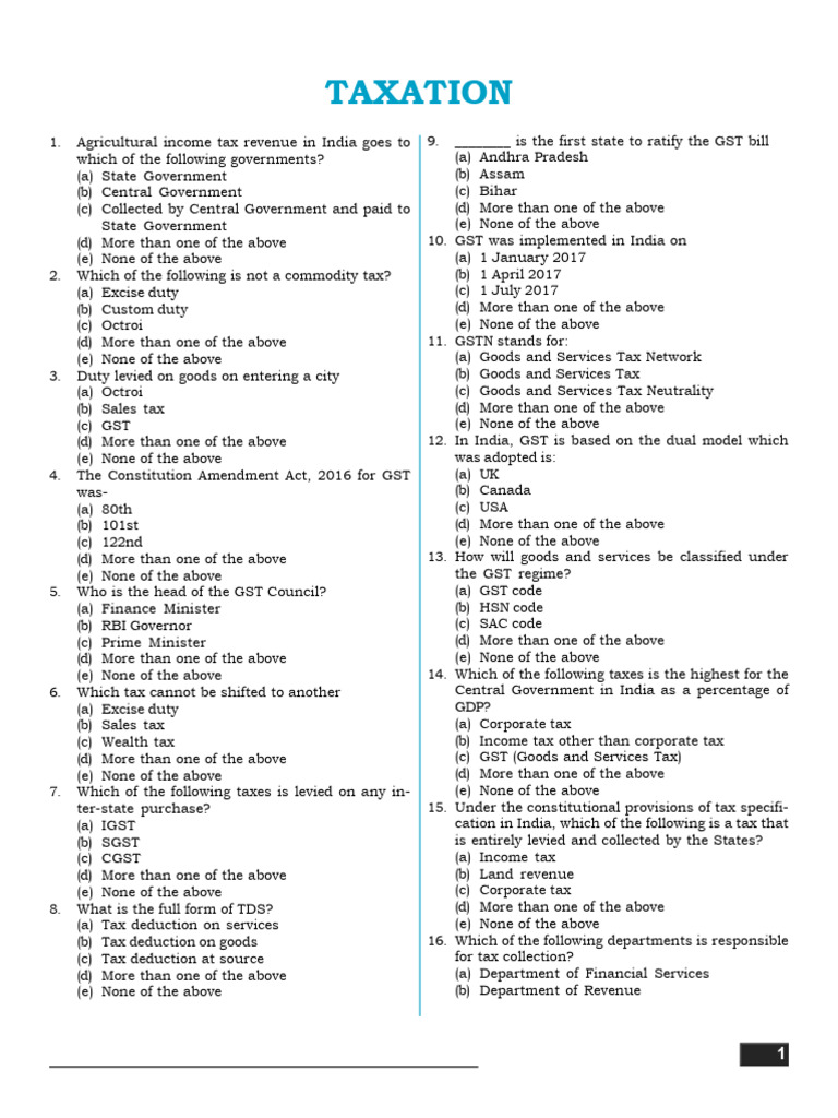 Unit 13 Practice Sheet English - 643061 - Crwill | PDF | Taxes | Tax ...