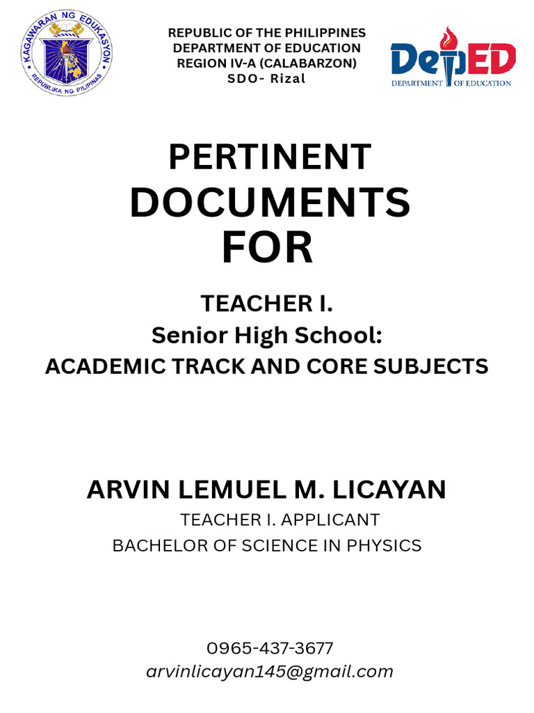 DepEd Pertinent Papers | PDF