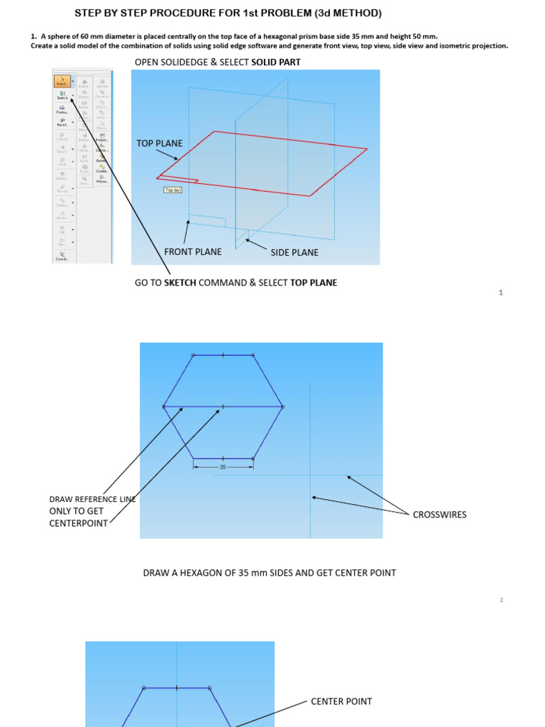 Presentation 3D PROBLEM 1 | PDF | Button (Computing)