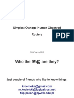 FilipPalian - MateuszKocielski. Simplest Ownage Human Observed Routers