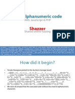 GarethHayes. Non-Alphanumeric JavaScript-PHP and Shared Fuzzing