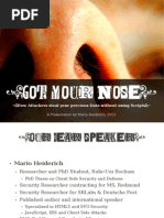 Download Mario Heiderich Got Your Nose How to Steal Your Precious Data Without Using Scripts by Yury Chemerkin SN99333562 doc pdf