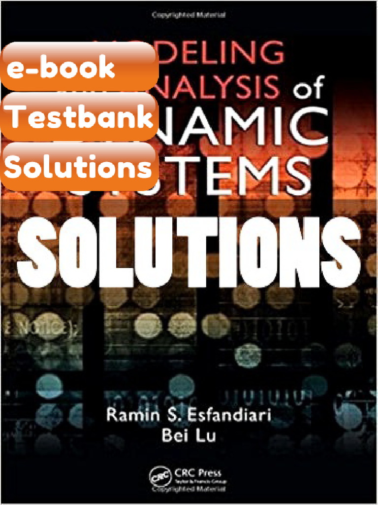 Testbank Modeling and Analysis of Dynamic Systems 1st Edition ...