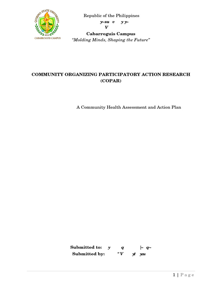 BSM 3a Community Organizing Participatory Action Research Copar | PDF ...