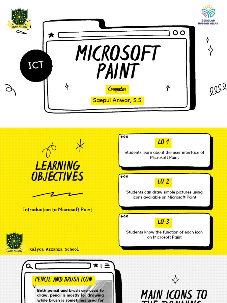 Computer - W13-14 - Phase A - Introduction To Microsoft Paint | PDF ...