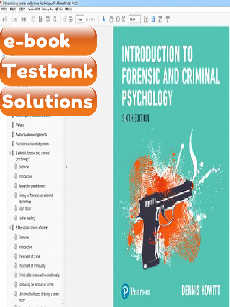 Testbank Introduction To Forensic and Criminal Psychology Download ...