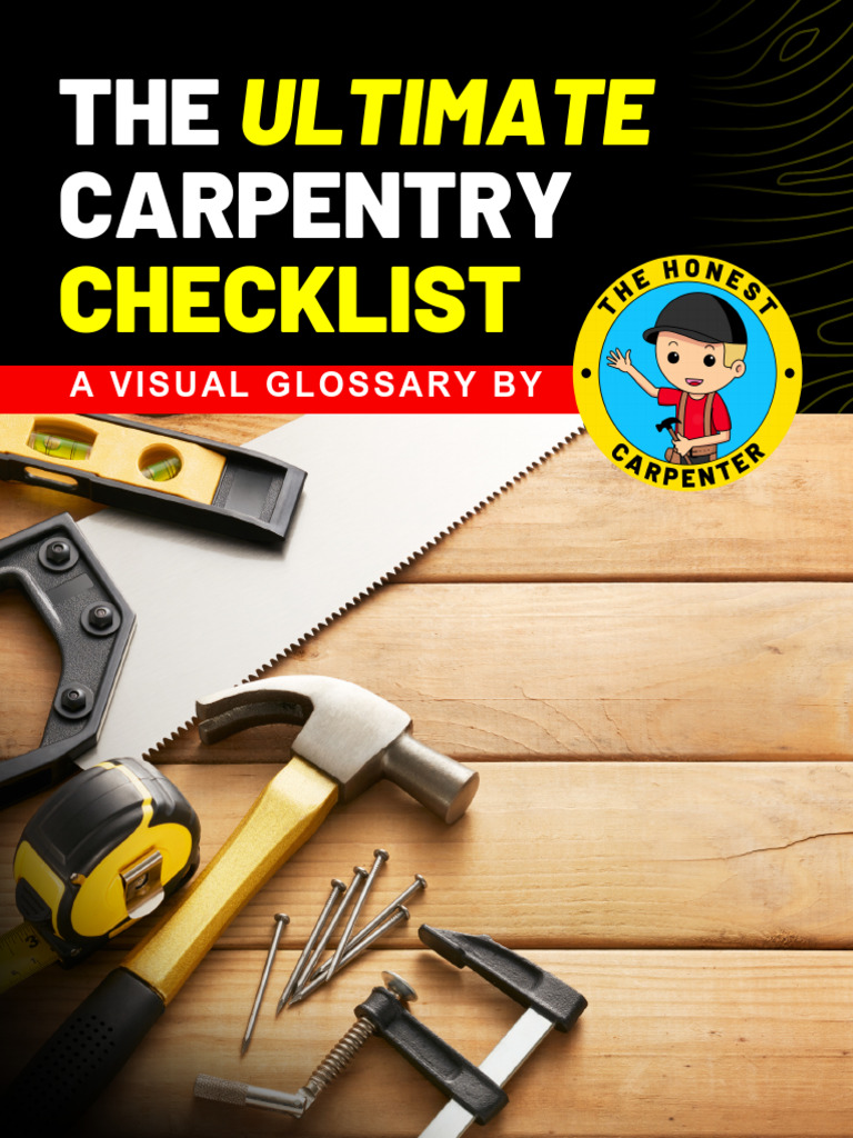 Ultimate Carpentry Checklist | PDF | Drill | Screw