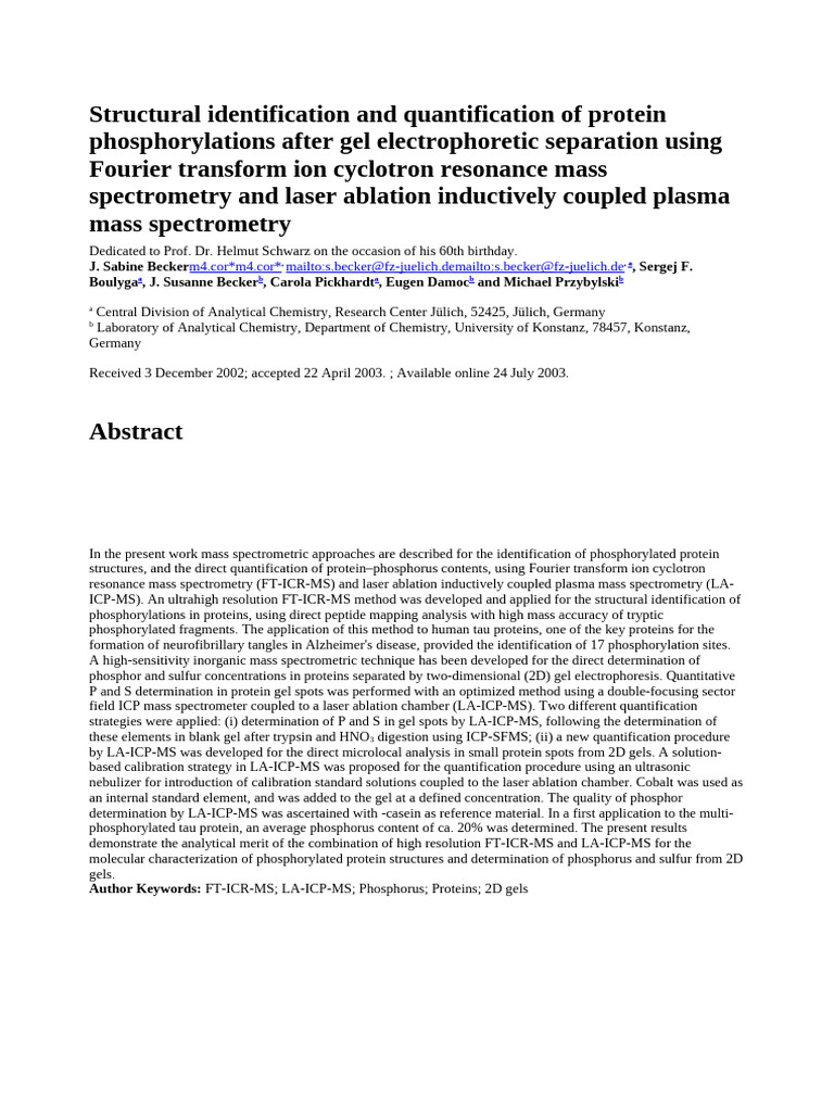 Spec | PDF | Mass Spectrometry | Tandem Mass Spectrometry