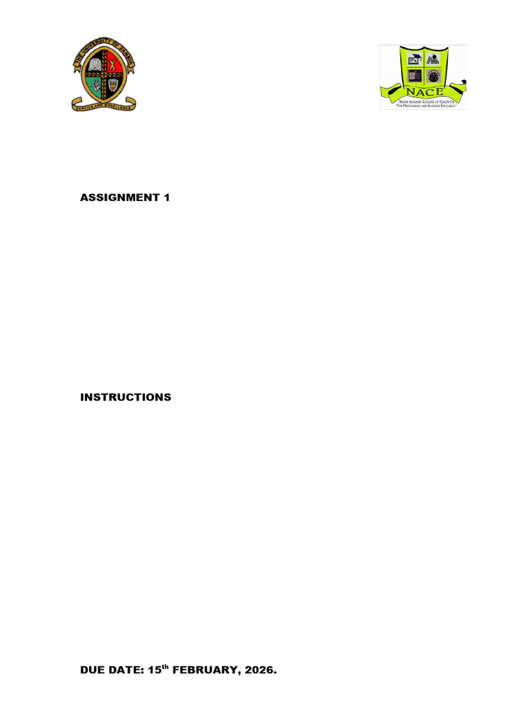 PTD 1 Mathematics Assignment One | PDF