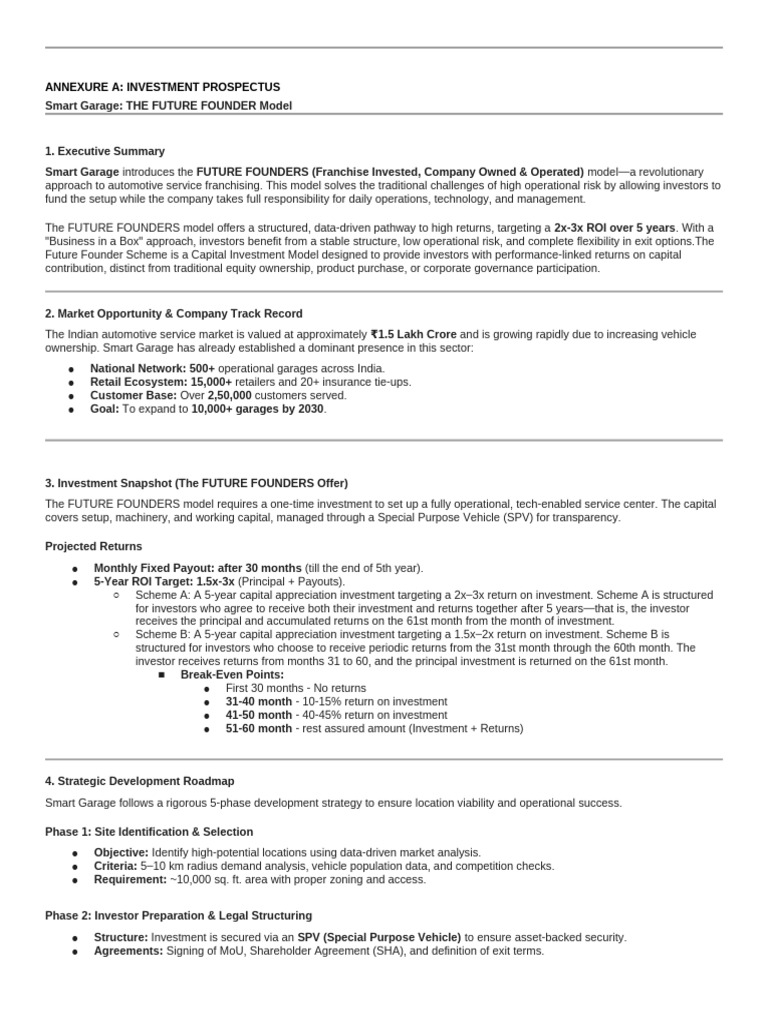 Annexure A - Investment Prospectus | PDF | Investing | Option (Finance)