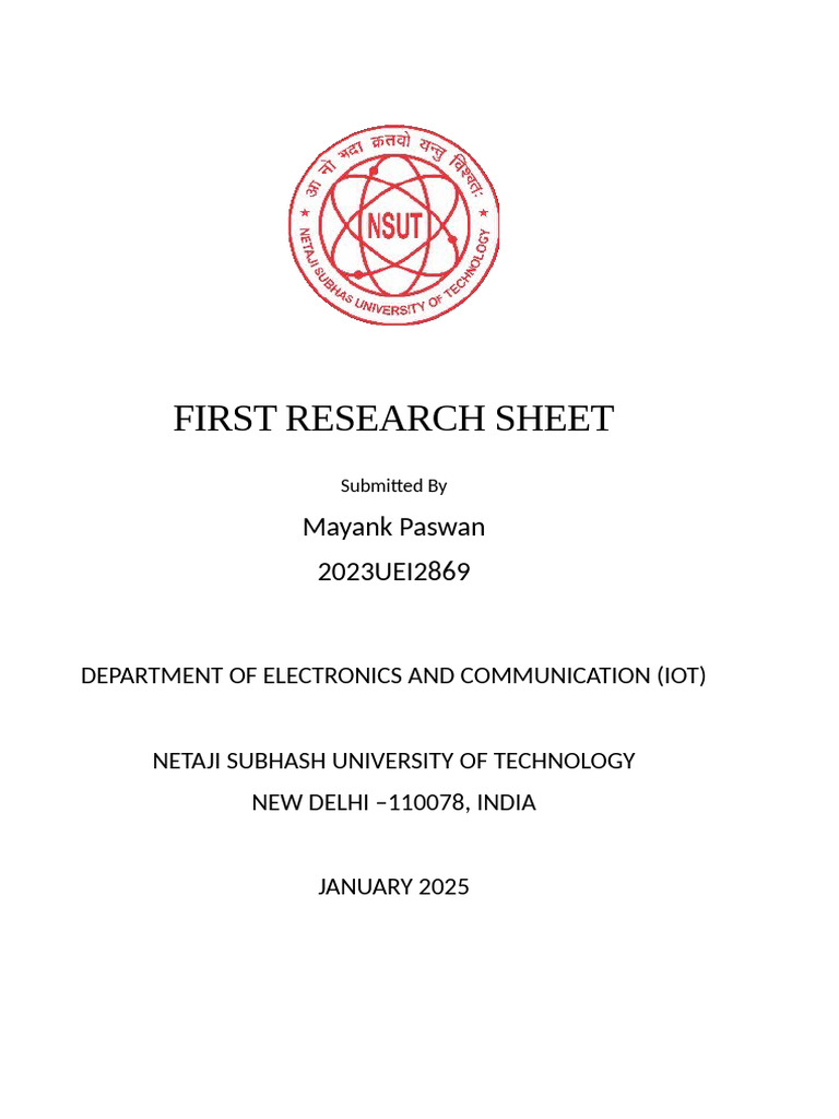 Edw First Research Sheet 2869 | PDF | Internet Of Things | World Wide Web