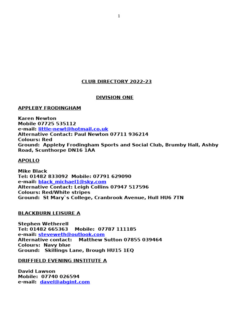 Club Directory 22 23 Website Version | PDF