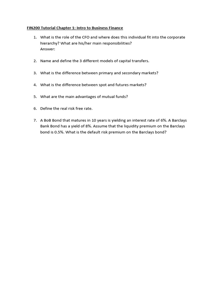 The Financial Environment | PDF