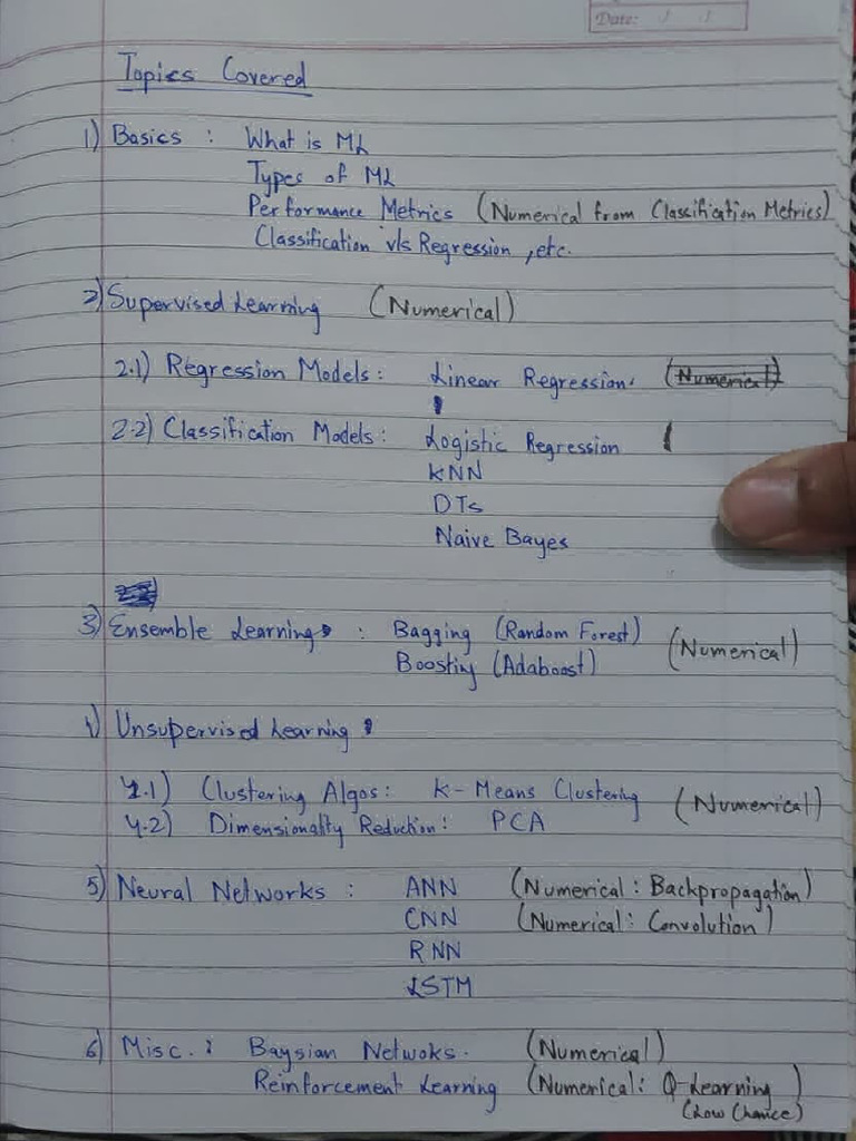ML Notes | PDF
