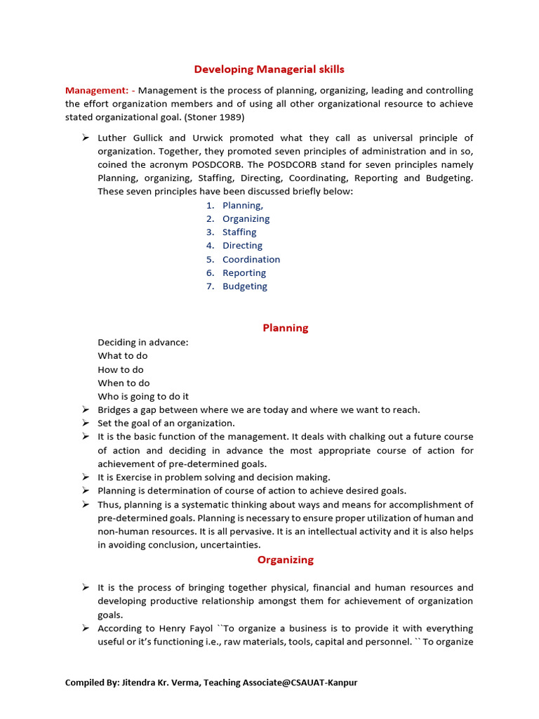 Developing Managerial Skills | PDF | Social Psychology | Economies