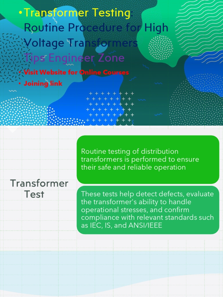 Routine Testing of Xforer | PDF | Transformer | Insulator (Electricity)