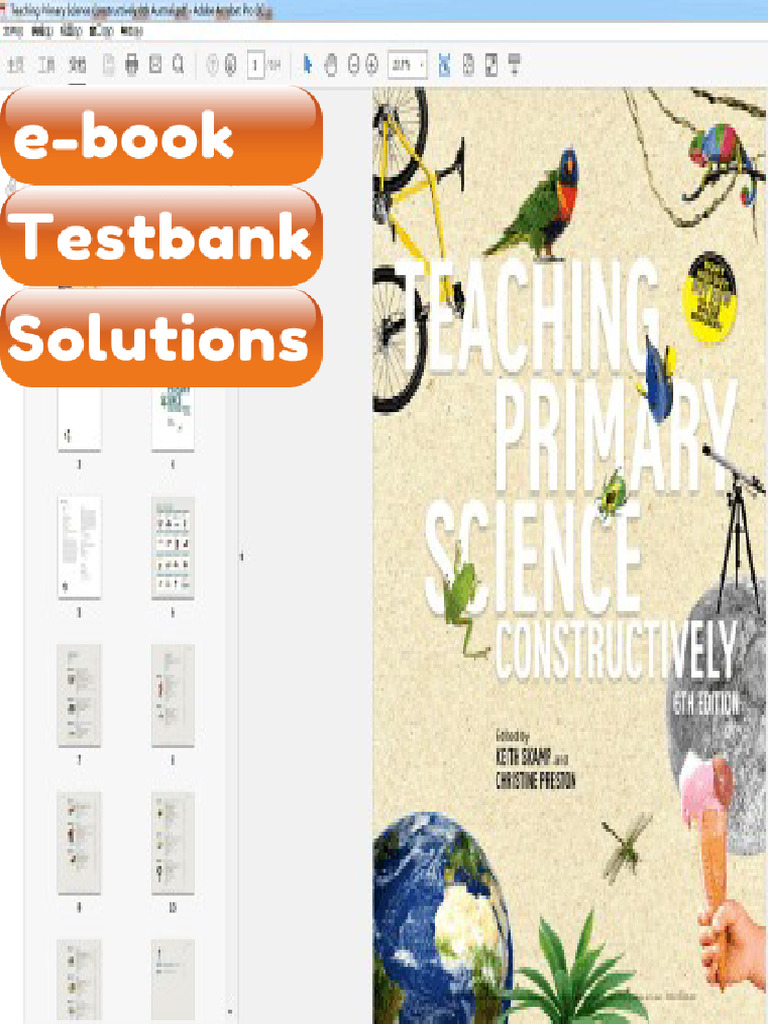 Testbank Teaching Primary Science Constructively 6th Australia Download ...