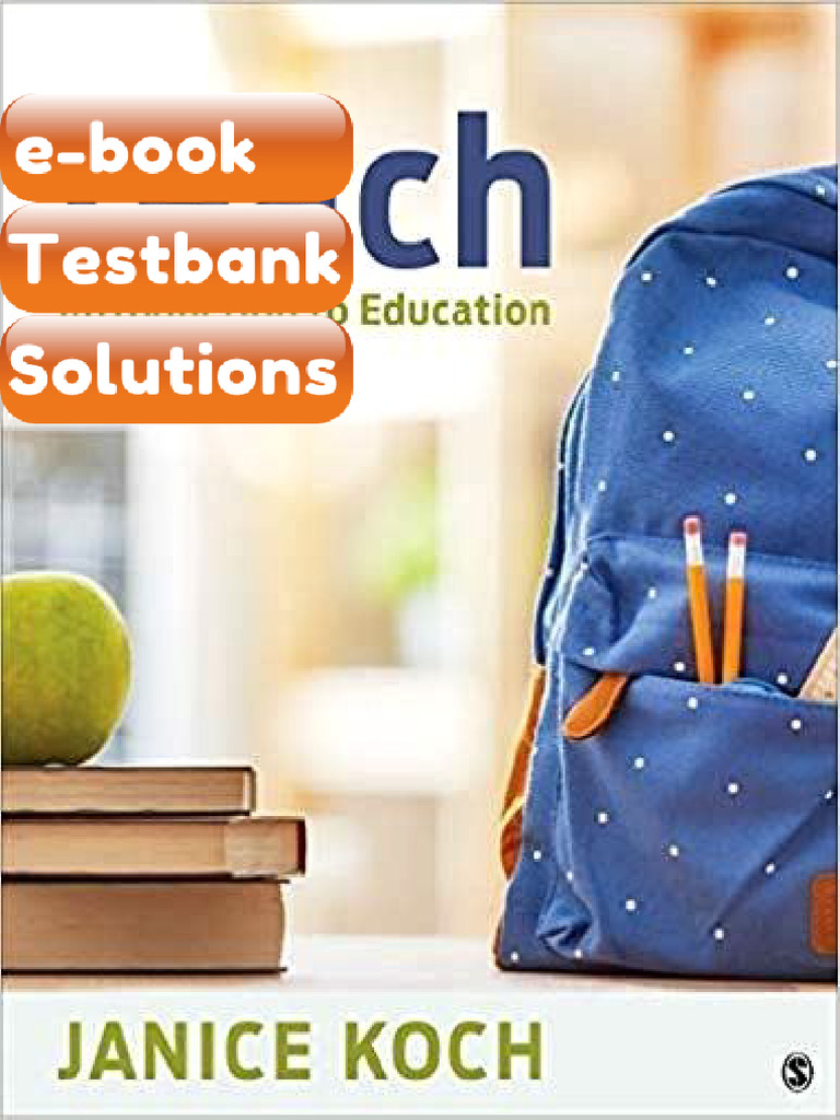 Testbank Teach Introduction To Education 4th Edition Download | PDF ...