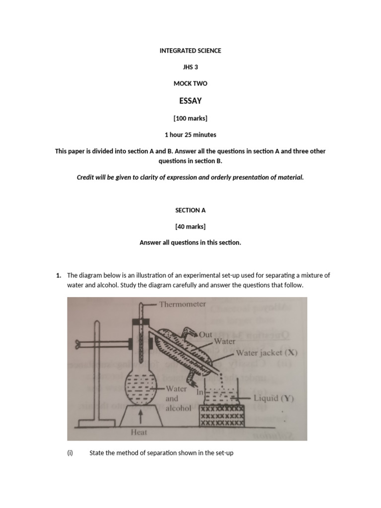 JHS 3 Mock 2 | PDF | Digestion | Cell (Biology)