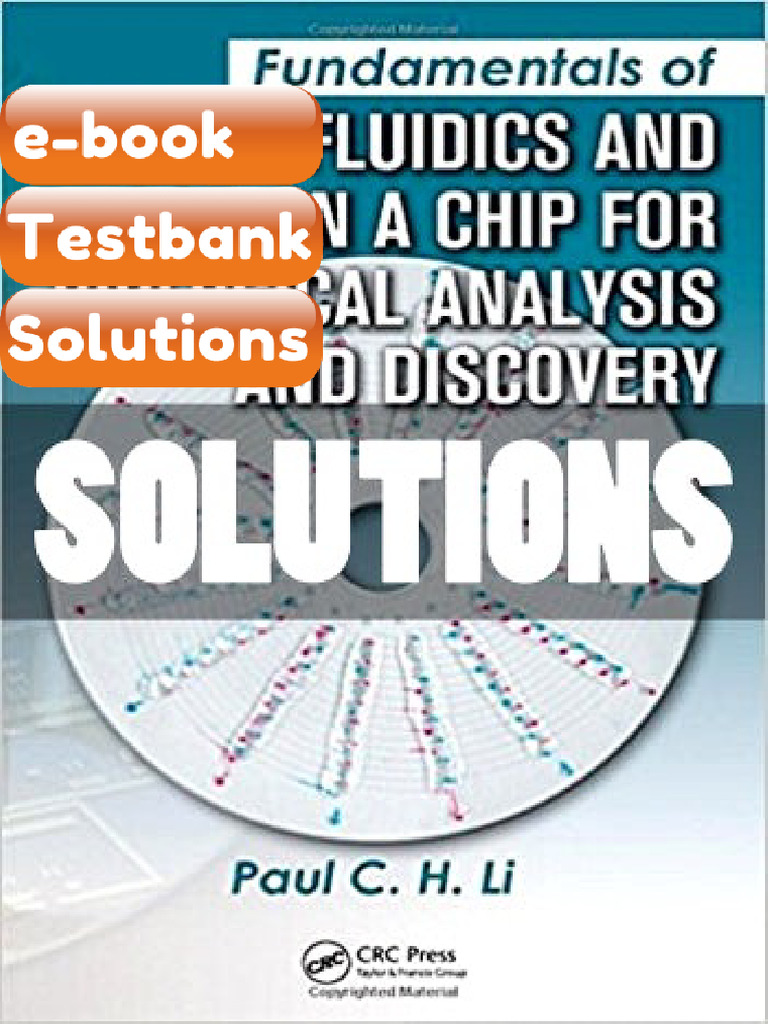 Testbank Fundamentals of Microfluidics and Lab on a Chip for Biological ...