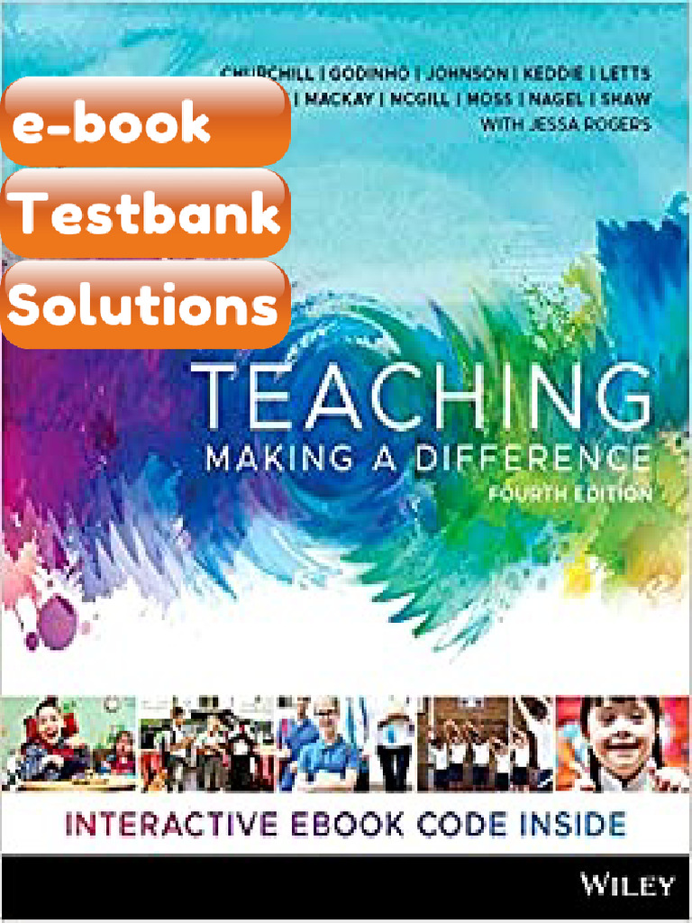 Testbank Teaching Making A Difference 4th Edition by Rick Churchill
