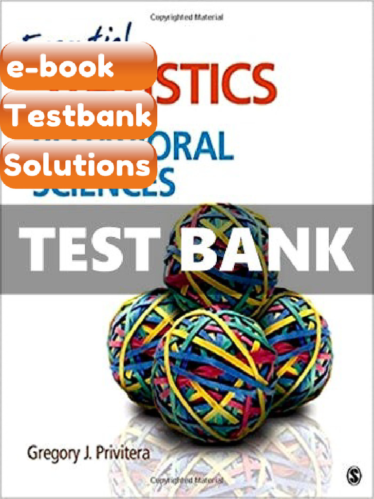 Testbank Essential Statistics For The Behavioral Sciences 1st Edition ...