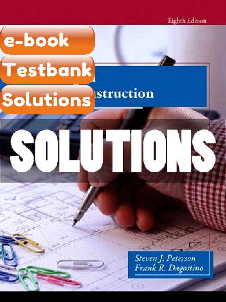 Testbank Estimating in Building Construction 8 Ed Peterson Fast ...